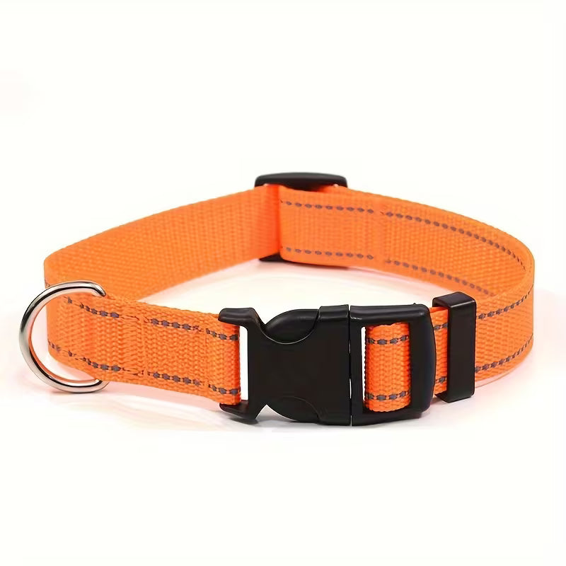 Reflective Adjustable Dog & Cat Collar – Safety Pet Collar