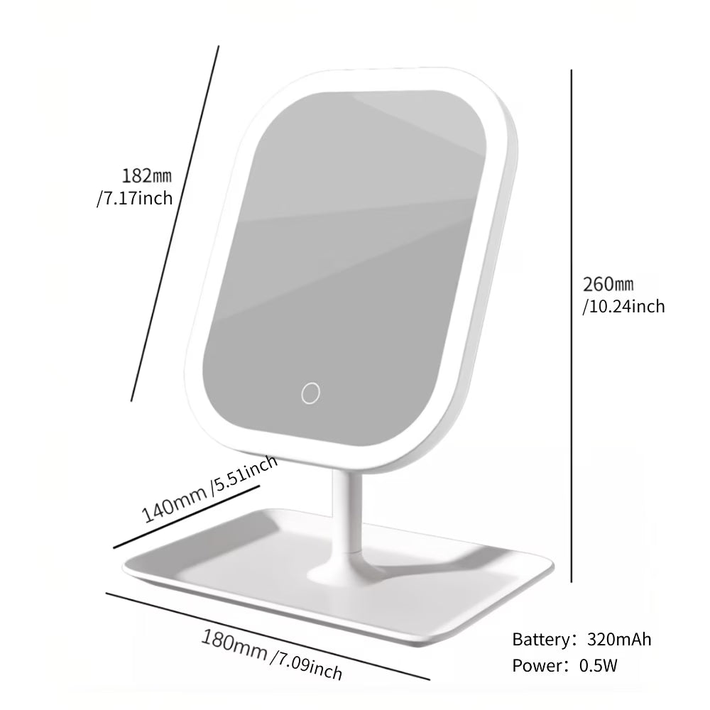 LED Travel Makeup Mirror