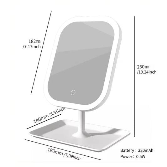 LED Travel Makeup Mirror