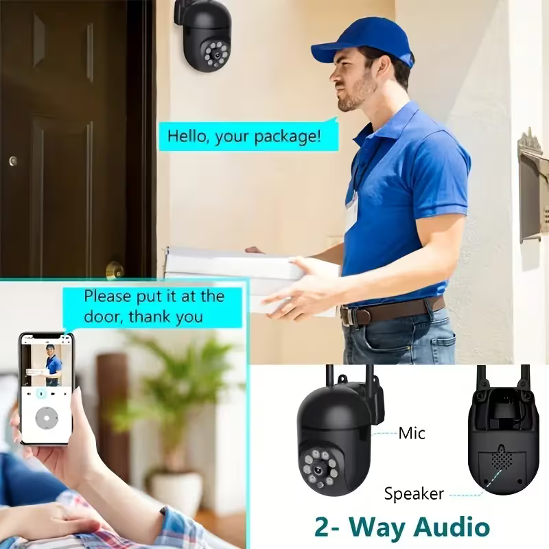 Smart WiFi Security Camera with Auto Tracking