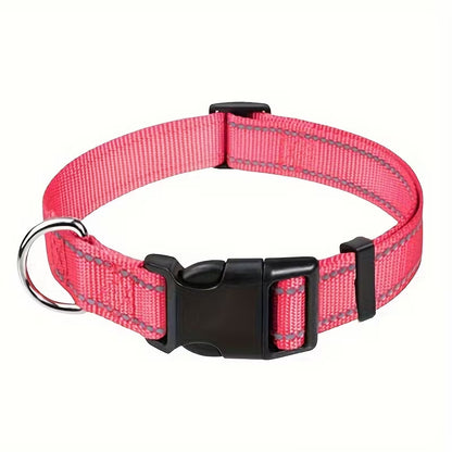 Reflective Adjustable Dog & Cat Collar – Safety Pet Collar