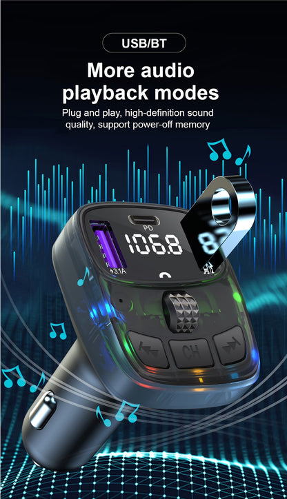 Wireless Car Charger & Bluetooth Adapter