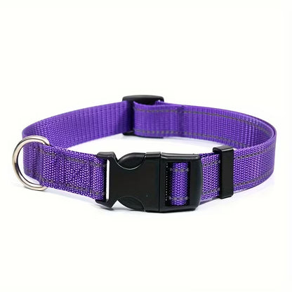 Reflective Adjustable Dog & Cat Collar – Safety Pet Collar