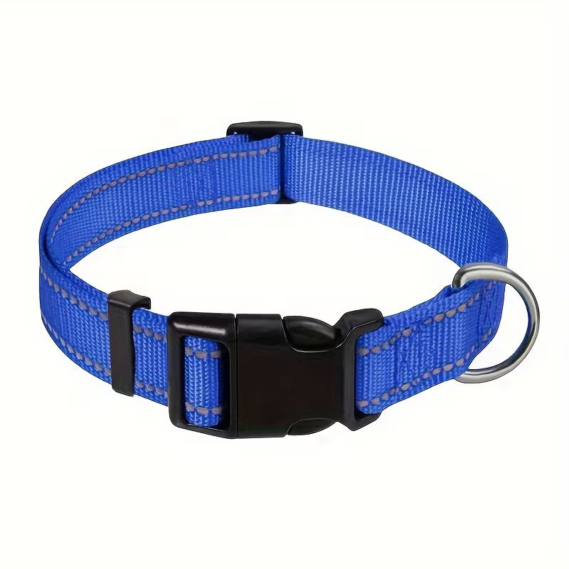 Reflective Adjustable Dog & Cat Collar – Safety Pet Collar