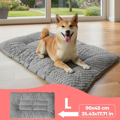 Extra Large Plush Dog Bed with Pillow & Raised Edges