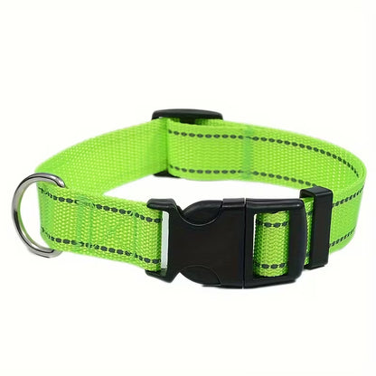 Reflective Adjustable Dog & Cat Collar – Safety Pet Collar