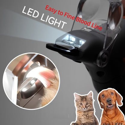 LED Pet Nail Clipper & Grooming Trimmer for Cats and Dogs