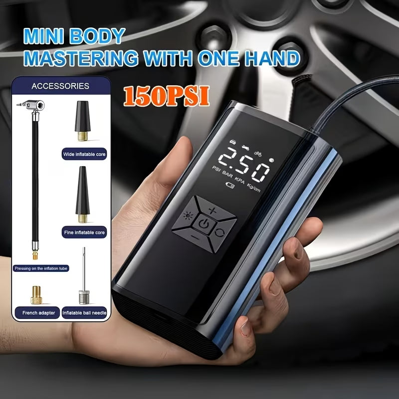 Portable Cordless Tyre Inflator & Air Compressor