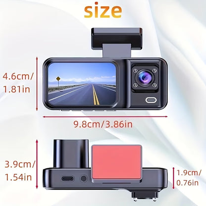 Full HD Front & Rear Dash Cam with Parking Monitor