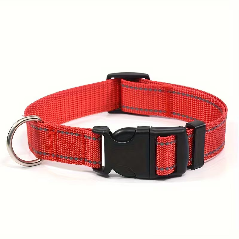 Reflective Adjustable Dog & Cat Collar – Safety Pet Collar