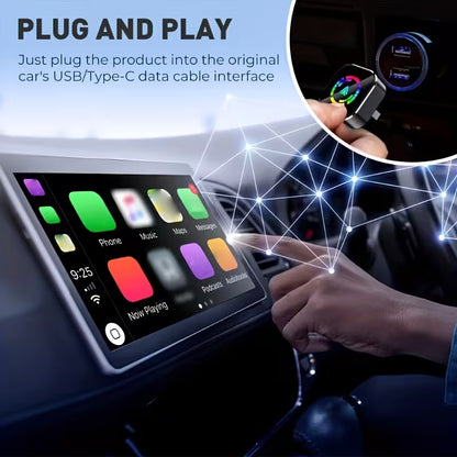 Wireless CarPlay & Android Auto Adapter | Convert Wired CarPlay to Wireless Instantly