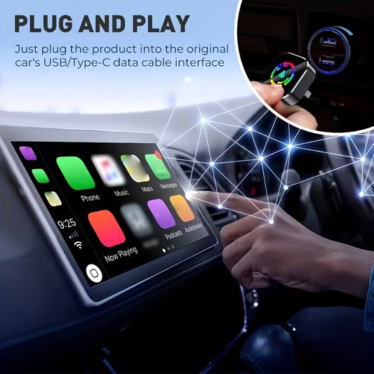 Wireless CarPlay & Android Auto Adapter | Convert Wired CarPlay to Wireless Instantly