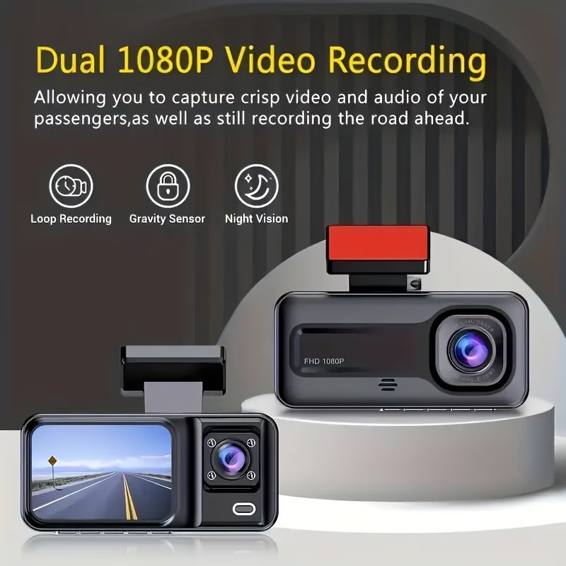 Full HD Front & Rear Dash Cam with Parking Monitor