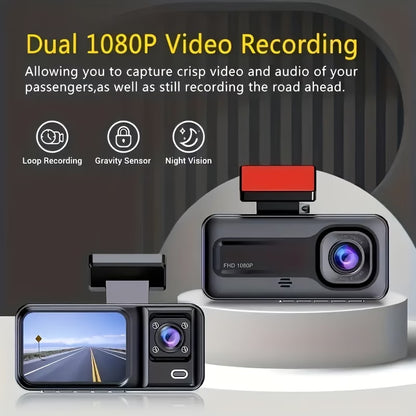 Full HD Front & Rear Dash Cam with Parking Monitor