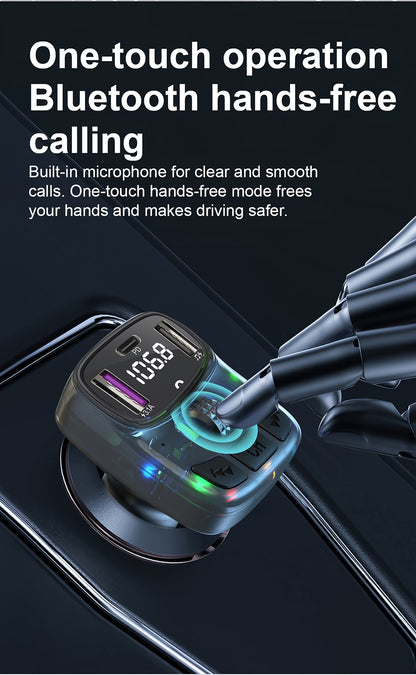 Wireless Car Charger & Bluetooth Adapter