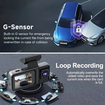 Full HD Front & Rear Dash Cam with Parking Monitor