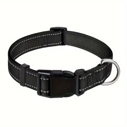 Reflective Adjustable Dog & Cat Collar – Safety Pet Collar