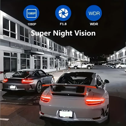 Full HD Front & Rear Dash Cam with Parking Monitor