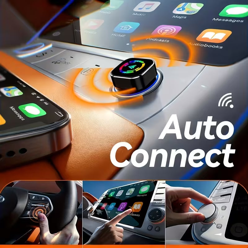 Wireless CarPlay & Android Auto Adapter | Convert Wired CarPlay to Wireless Instantly