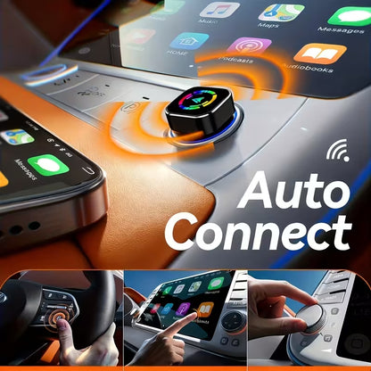 Wireless CarPlay & Android Auto Adapter | Convert Wired CarPlay to Wireless Instantly